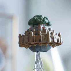 Magnetic Paper Clip Holder Flying Castle - Castle in the Sky Statues