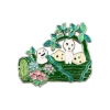 Hot Metal Brooch Kodama - Princess Mononoke Pins