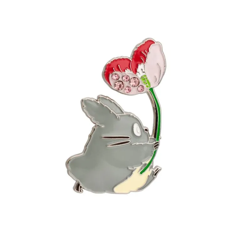 Best Metal Brooch Totoro Flower - My Neighbor Tororo Pins