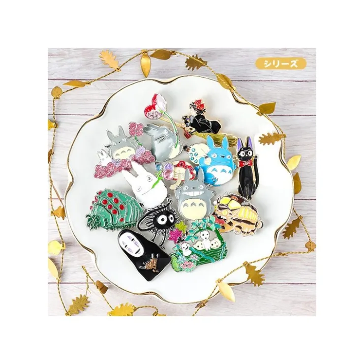 Best Metal Brooch Totoro Flower - My Neighbor Tororo Pins