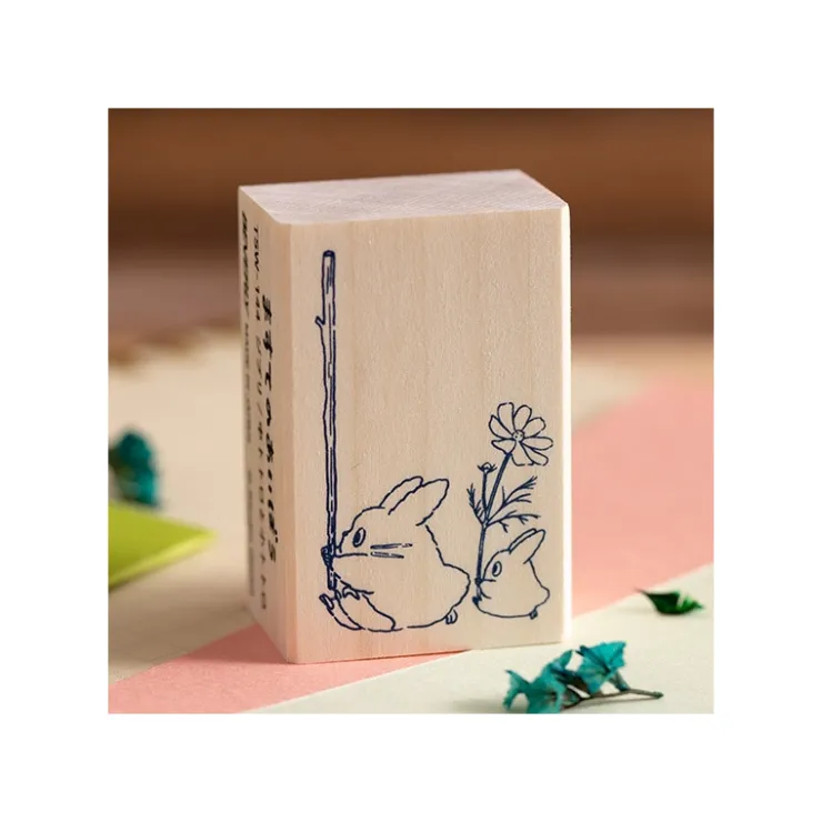 Sale Middle & Small Totoro Wood stamp - My Neighbor Totoro Small Equipment