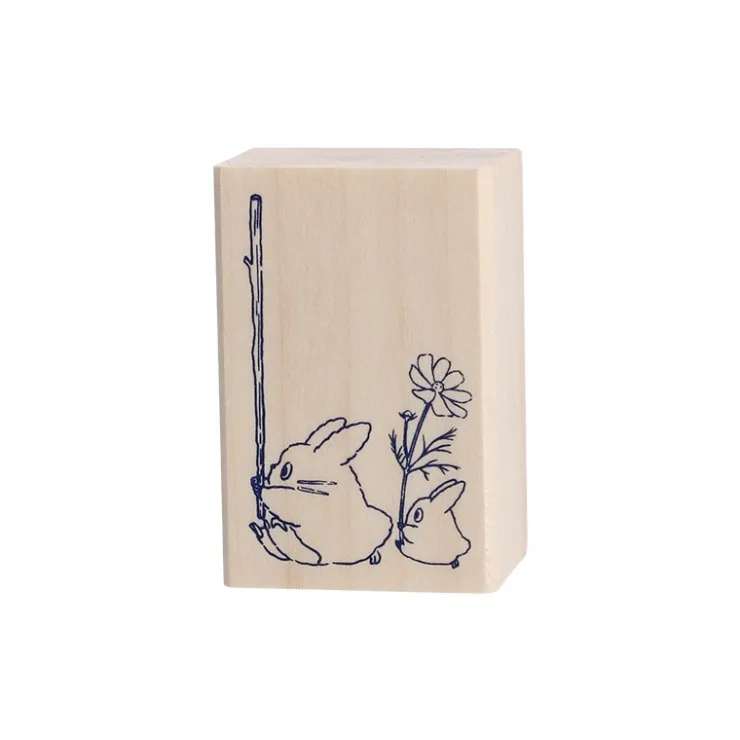 Sale Middle & Small Totoro Wood stamp - My Neighbor Totoro Small Equipment