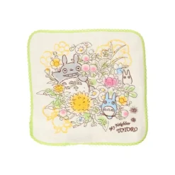 Discount Mini Towel Totoro Bunch of Spring Flowers 25x25 cm - My Neighbor Toto Household Linen