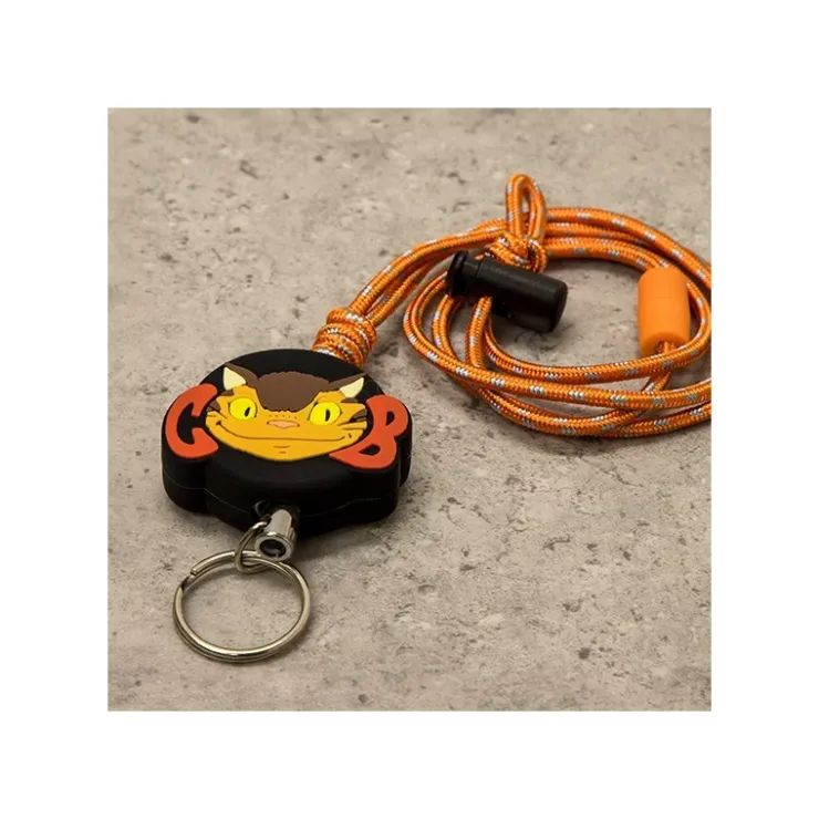 Hot NECK STRAP WITH REEL TOTORO CAT BUS- MY NEIGHBOR TOTORO Straps