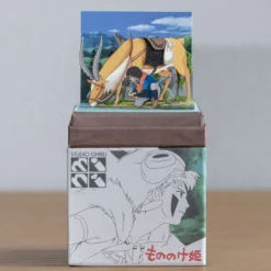 Online Paper Craft Ashitaka et Yakul - Princess Mononoke Arts And Crafts
