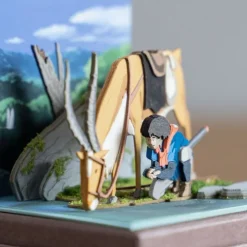 Online Paper Craft Ashitaka et Yakul - Princess Mononoke Arts And Crafts