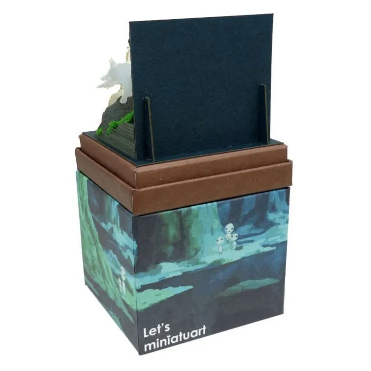 Online Paper Craft San and Moro under the moon - Princess Mononoke Arts And Crafts