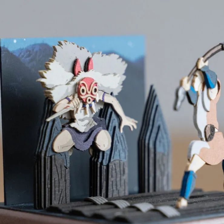 New Paper Craft San fighting - Princess Mononoke Arts And Crafts