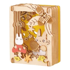 Sale Paper Theater Wood Style Totoro Mushroom - My Neighbor Totoro Arts And Crafts