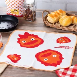 Clearance 2 pcs set Kitchen towel Calcifer - Howl's Moving Castle Kitchenware