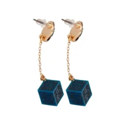 Pierced earrings Accessory series Volucite crystal & Keystone - Castl Jewellery