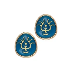Clearance Pierced earrings Accessory series Volucite crystal - Castle in the Sk Jewellery