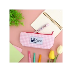 Pink Checkered Pencil case - Kiki's Delivery Service Storage