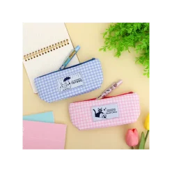 Pink Checkered Pencil case - Kiki's Delivery Service Storage
