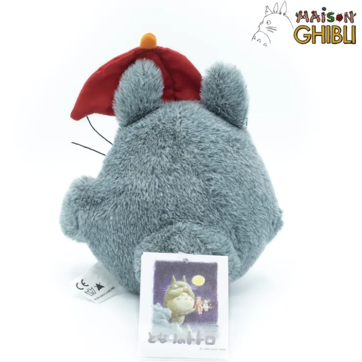 Plush Totoro With Red Umbrella - My Neighbor Totoro Classic Plush
