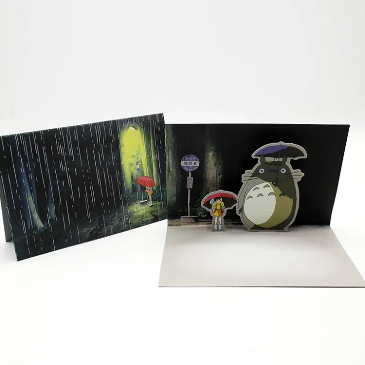 Clearance Pop-Up Notecards Set - My Neighbor Totoro Postcards And Letter Papers