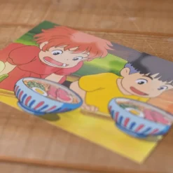 Hot Postcard  Ponyo & Sosuke ramen - Ponyo on the Cliff Postcards And Letter Papers