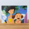 Hot Postcard Satsuki & Mei Snack - My Neighbor Totoro Postcards And Letter Papers