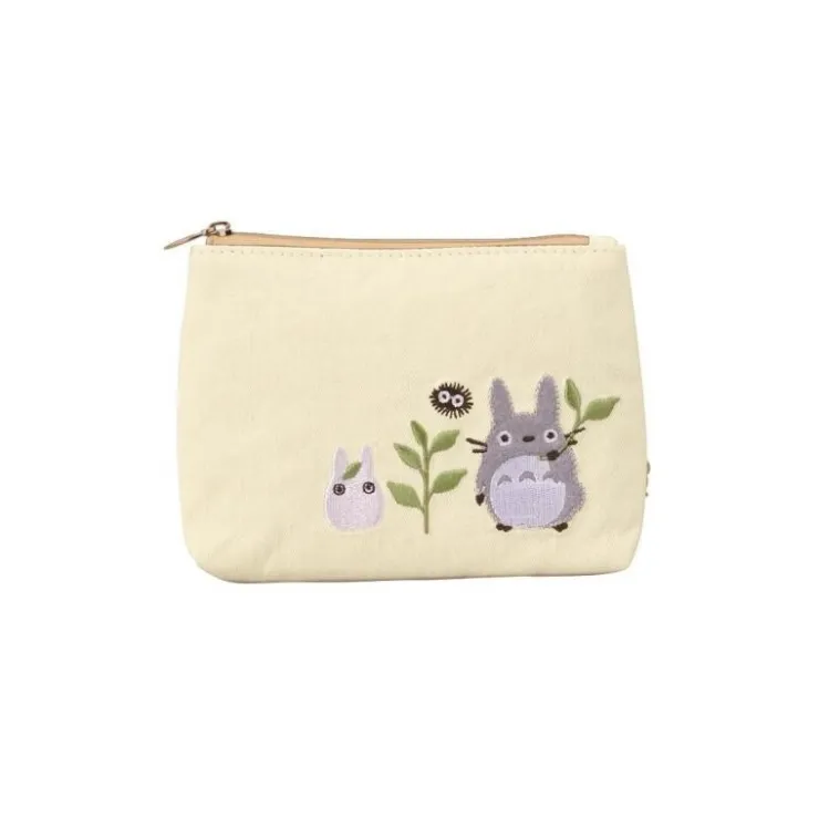 New Pouch Big and Small Totoro Meadow 11 x 15 cm - My Neighbour Totoro Bags