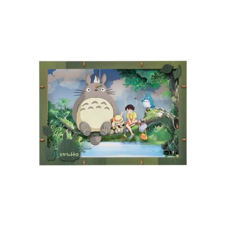 Hot Premium Paper Theater Totoro Fishiing - My Neighbor Totoro Arts And Crafts