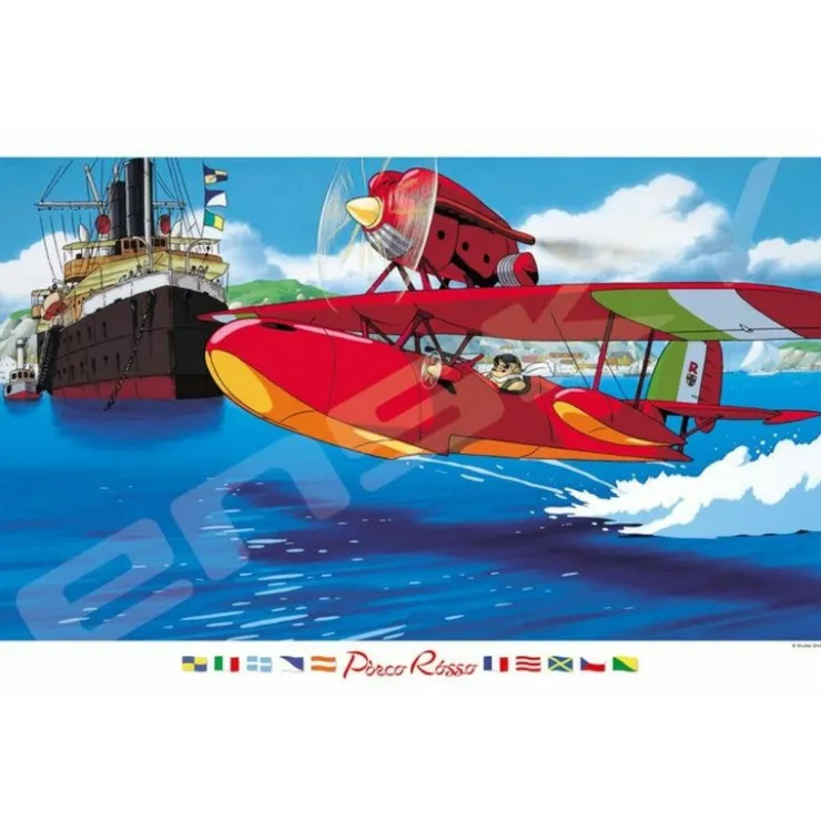 Outlet Puzzle 1000P Savoia in the sky - Porco Rosso Jigsaw Puzzle