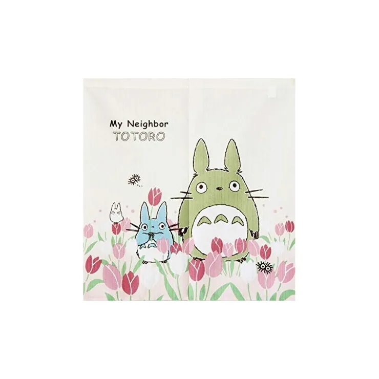 RIDEAUX TOTORO TULIPES - MON VOISIN TOTORO Wall Decoration