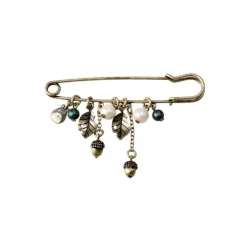 Sale Safety Pin brooch Totoro & Leaves - My Neighbor Totoro Accessories|Jewellery