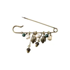 Sale Safety Pin brooch Totoro & Leaves - My Neighbor Totoro Accessories|Jewellery