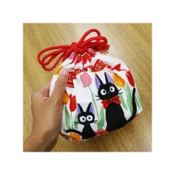 Satchel with ring Jiji & kitten 17 x 26 cm - Kiki's Delivery Service Bags
