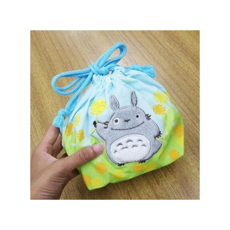 Discount Satchel with ring Totoro flowers 17 x 26 cm - My Neighbor Totoro Bags