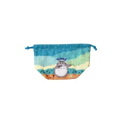 Clearance Satchel with ring Totoro under the rain 17 x 26 cm - My Neighbor Toto Bags