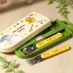 Hot Set Chopsticks Spoon Fork Totoro & Catbus - My Neighbor Totoro Kitchenware
