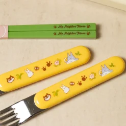 Hot Set Chopsticks Spoon Fork Totoro & Catbus - My Neighbor Totoro Kitchenware