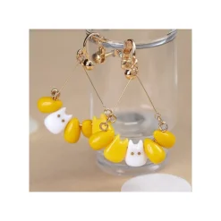 Outlet Small Totoro & Corn Clipped Earrings - My Neighbor Totoro Jewellery