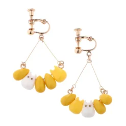 Outlet Small Totoro & Corn Clipped Earrings - My Neighbor Totoro Jewellery