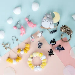 Clearance Small Totoro & Corn Pierced Earrings - My Neighbor Totoro Jewellery
