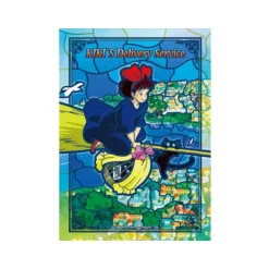 Stained glass Puzzle 208P Kiki on service - Kiki la petite sorcière Jigsaw Puzzle
