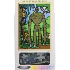 Stained glass Puzzle 126P Robot Gardener - Castle in the Sky Jigsaw Puzzle