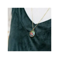 Sale STAINED GLASS SERIES - PENDANT CALCIFER-HOWL'S MOVING CASTLE Jewellery