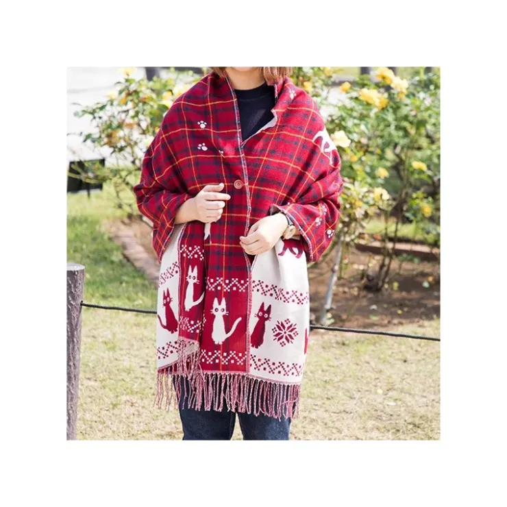Outlet Stole With Button Jiji Check Pattern - Kiki's Delivery Service Outfits