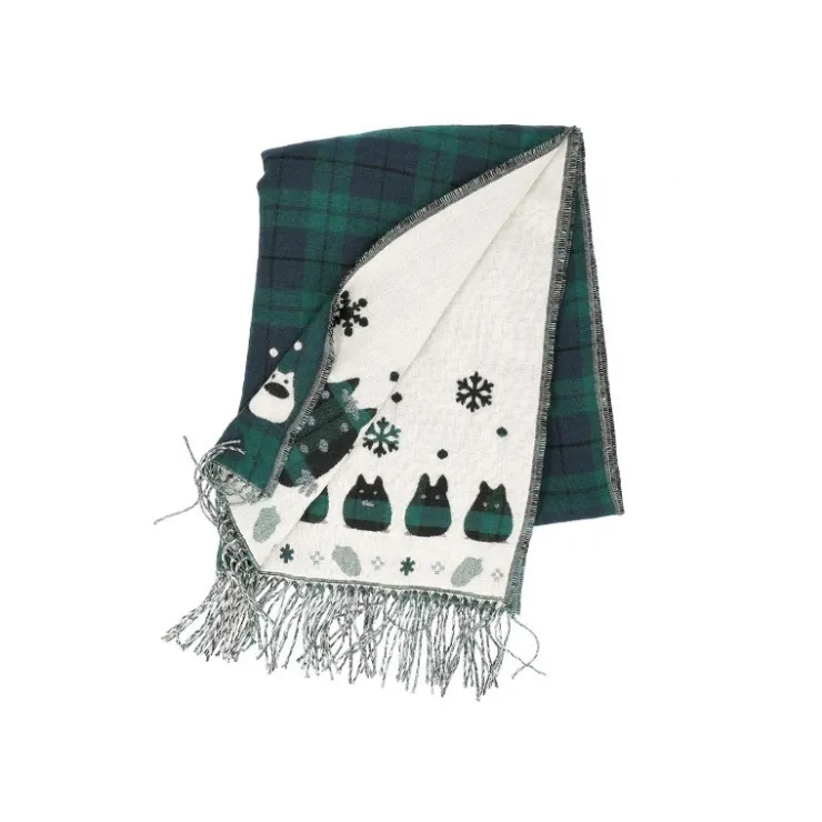 Sale Stole With Button Totoro Check Pattern - My Neighbor Tororo Outfits