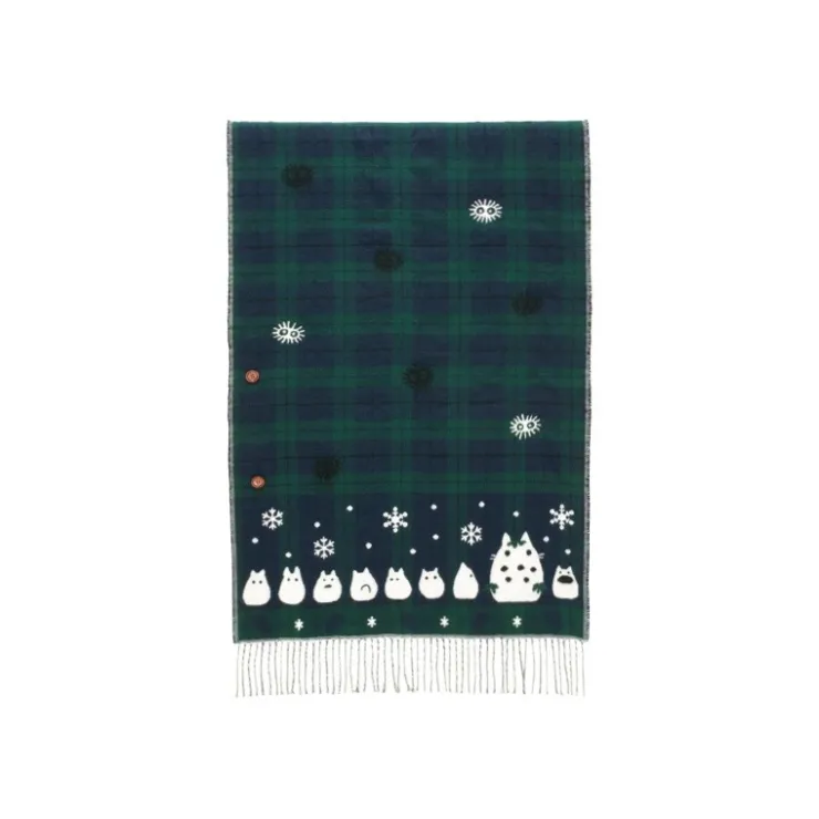 Sale Stole With Button Totoro Check Pattern - My Neighbor Tororo Outfits