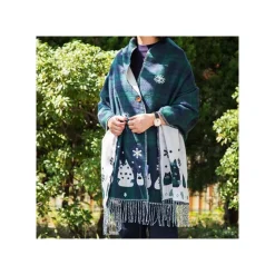 Sale Stole With Button Totoro Check Pattern - My Neighbor Tororo Outfits
