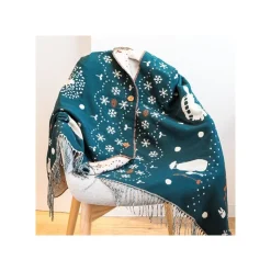 Sale STOLE WITH BUTTON WALKING IN SNOW - MY NEIGHBOR TOTORO Outfits