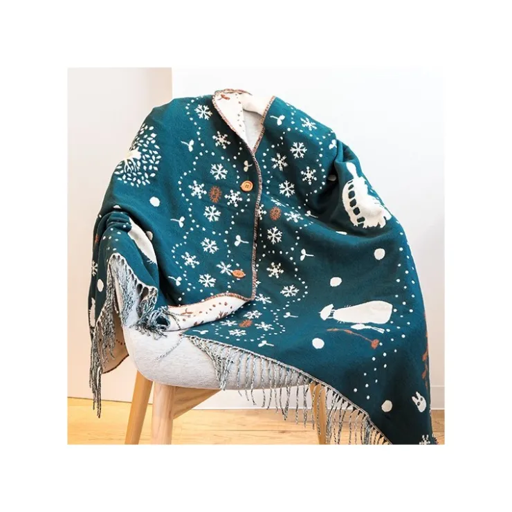 Sale STOLE WITH BUTTON WALKING IN SNOW - MY NEIGHBOR TOTORO Outfits