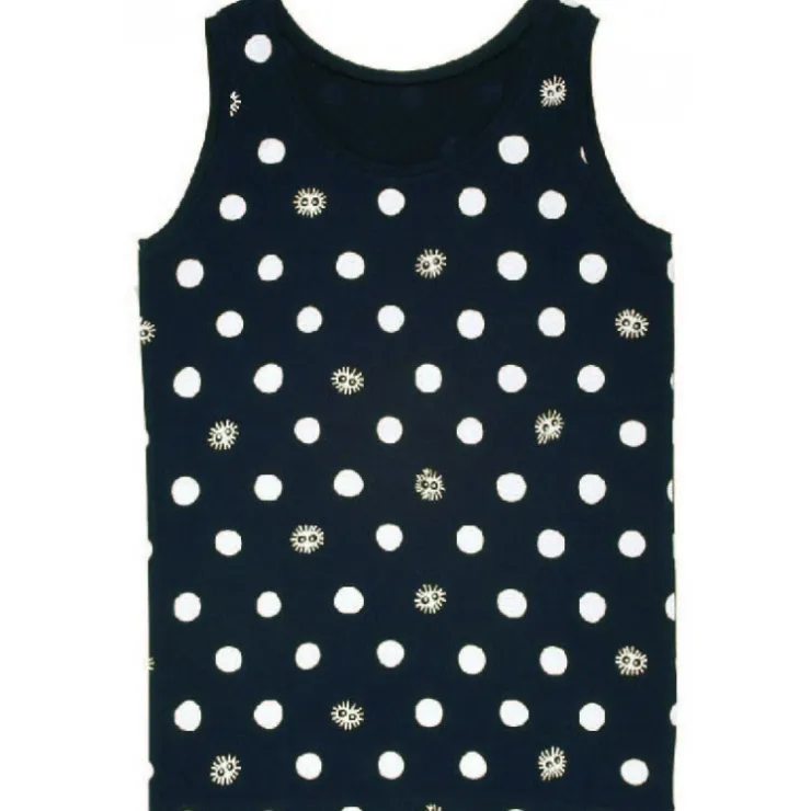 Hot TANK TOP TOTORO KUROSUKE DOTS BLACK(LADIES) - MY NEIGHBOR TOTORO Outfits