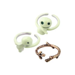 Clearance Three Ring set Kodama - Princess Mononoke Jewellery