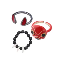 Sale Three Ring Set San’s mask - Princess Mononoke Jewellery