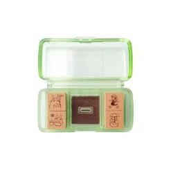 Clearance Totoro & Mei Mini Stamp Set Red - My Neighbor Totoro Small Equipment