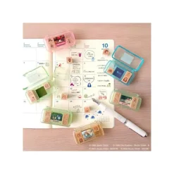 Clearance Totoro & Mei Mini Stamp Set Red - My Neighbor Totoro Small Equipment